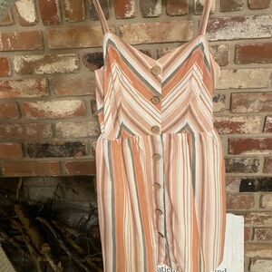 Forever 21 Multicolor Striped Dress